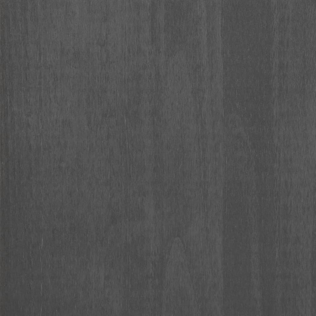 vidaXL Κομοδίνο HAMAR Γκρι 40x35x62 εκ. από Μασίφ Ξύλο Πεύκου