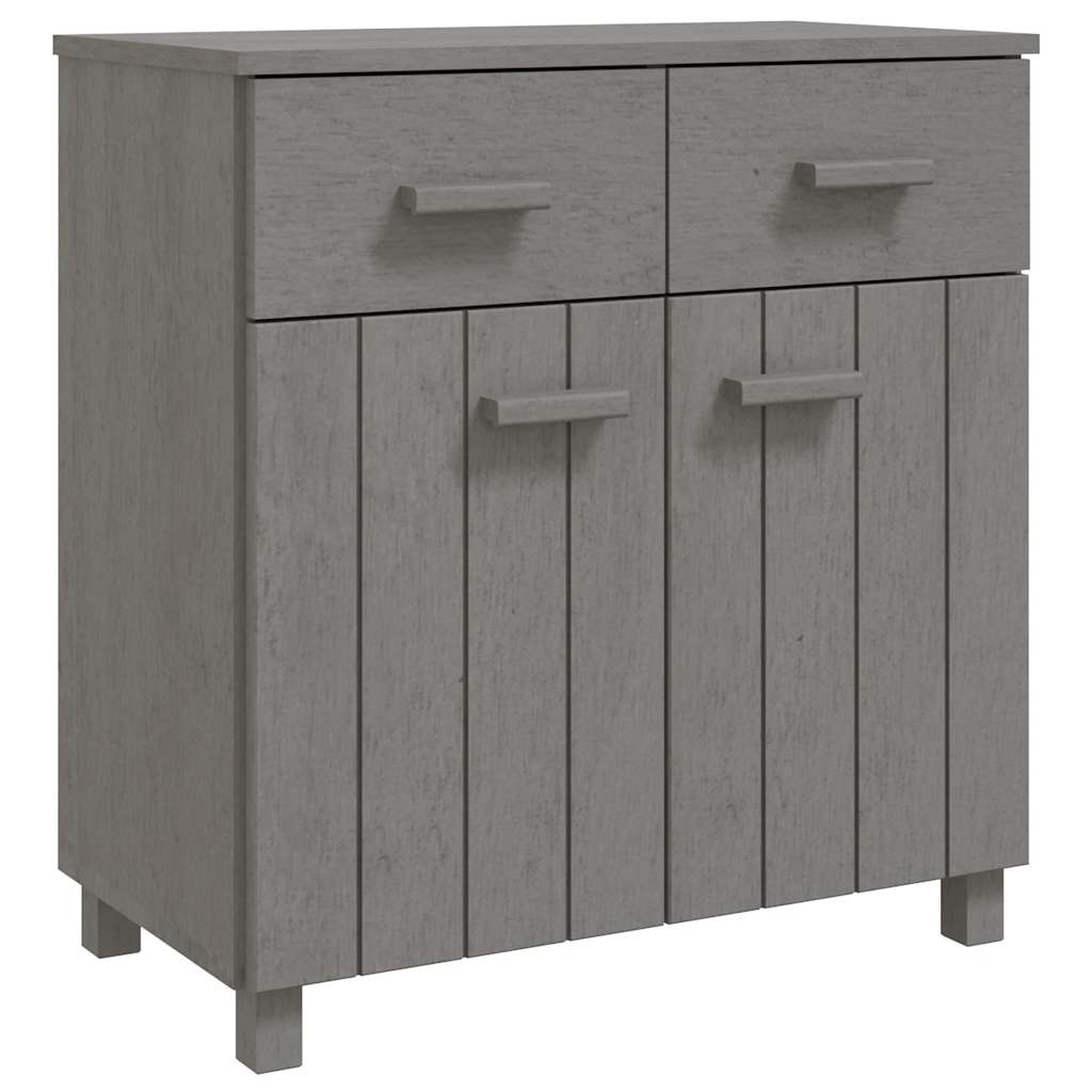 vidaXL Ντουλάπι Αποθήκευσης Ανοιχτό Γκρι 79x40x80 εκ Μασίφ Ξύλο Πεύκου