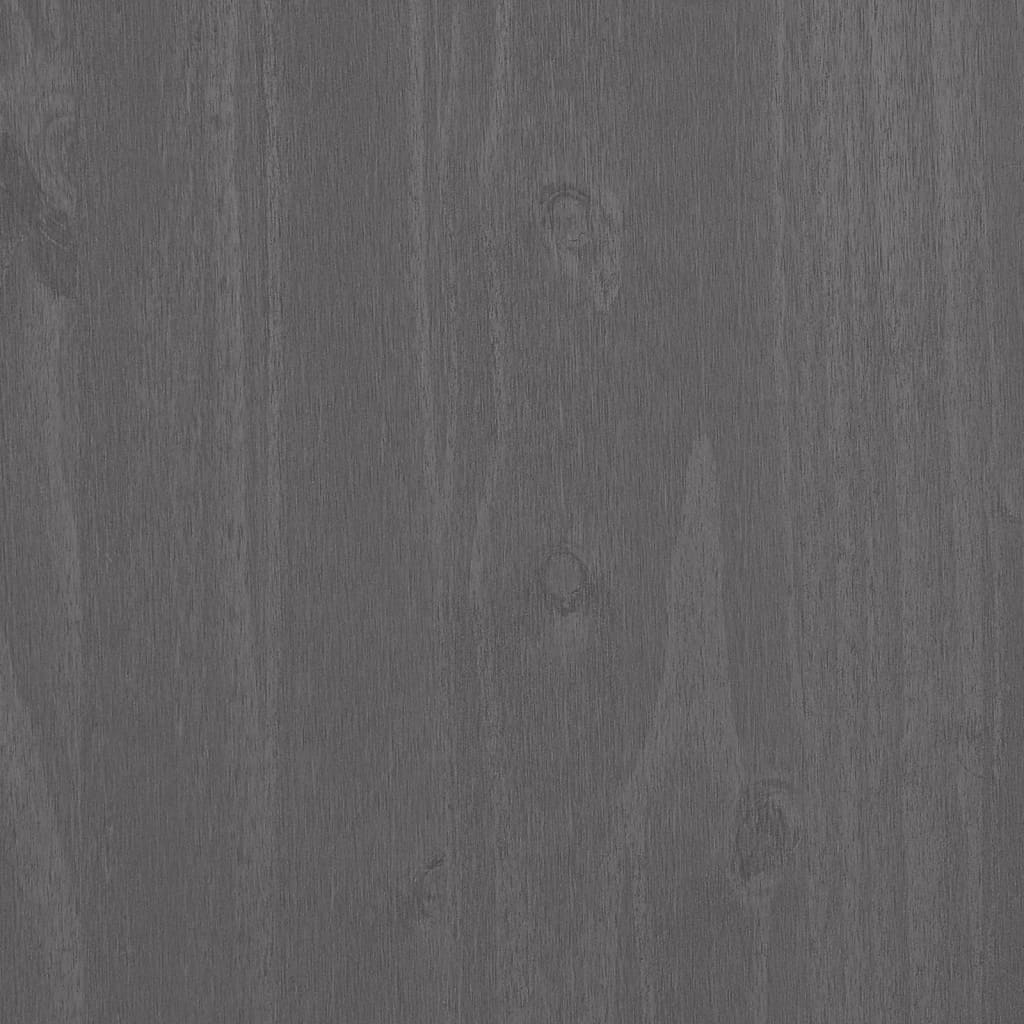 vidaXL Βιβλιοθήκη HAMAR Αν. Γκρι 85 x 35 x 112 εκ. Μασίφ Ξύλο Πεύκου