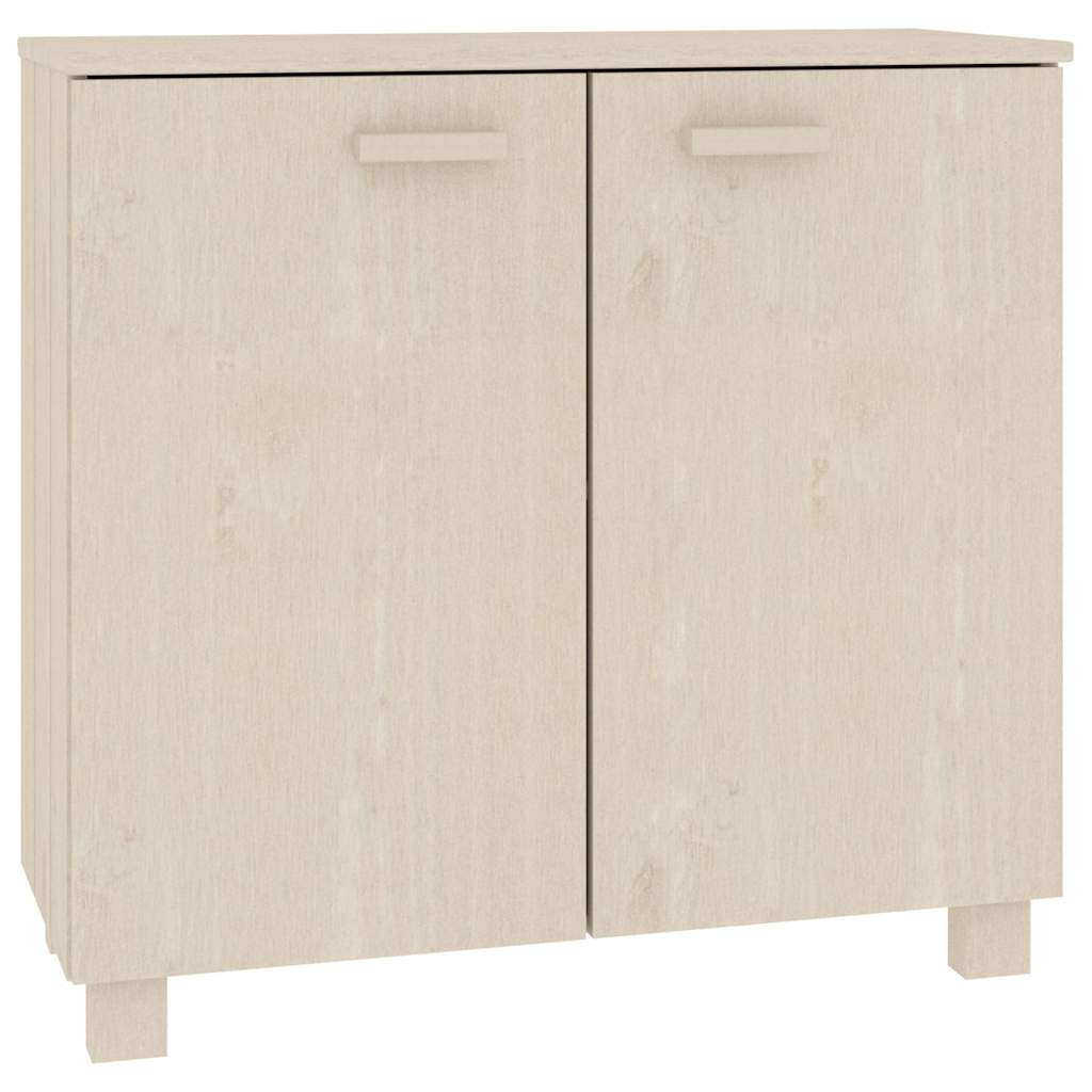 vidaXL Ντουλάπι HAMAR Καφέ Μελί 85 x 35 x 80 εκ. Μασίφ Ξύλο Πεύκου