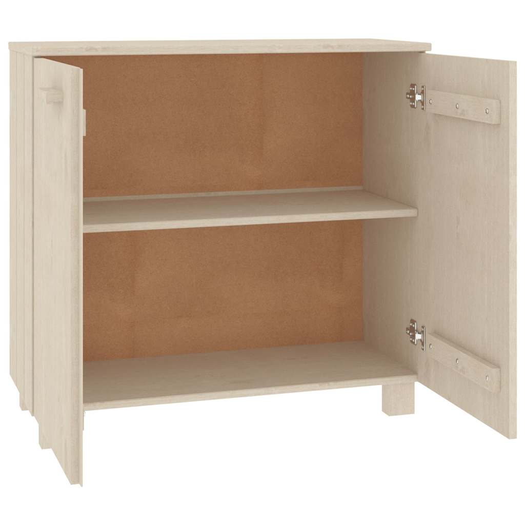 vidaXL Ντουλάπι HAMAR Καφέ Μελί 85 x 35 x 80 εκ. Μασίφ Ξύλο Πεύκου