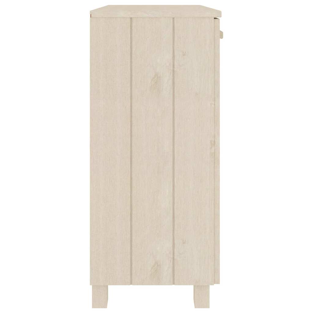 vidaXL Ντουλάπι HAMAR Καφέ Μελί 85 x 35 x 80 εκ. Μασίφ Ξύλο Πεύκου