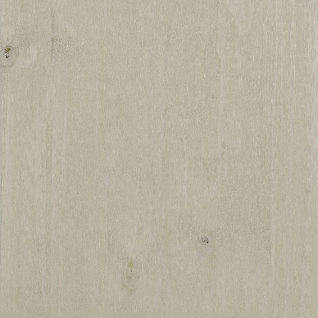 vidaXL Ντουλάπι HAMAR Λευκό 85 x 35 x 80 εκ. από Μασίφ Ξύλο Πεύκου