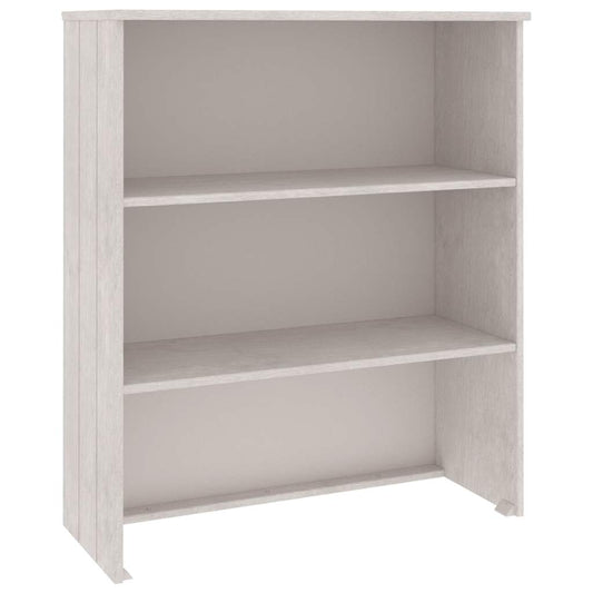 vidaXL Πάνω Μέρος Ντουλαπιού HAMAR Λευκό 85x35x100 εκ. Μασίφ Πεύκο