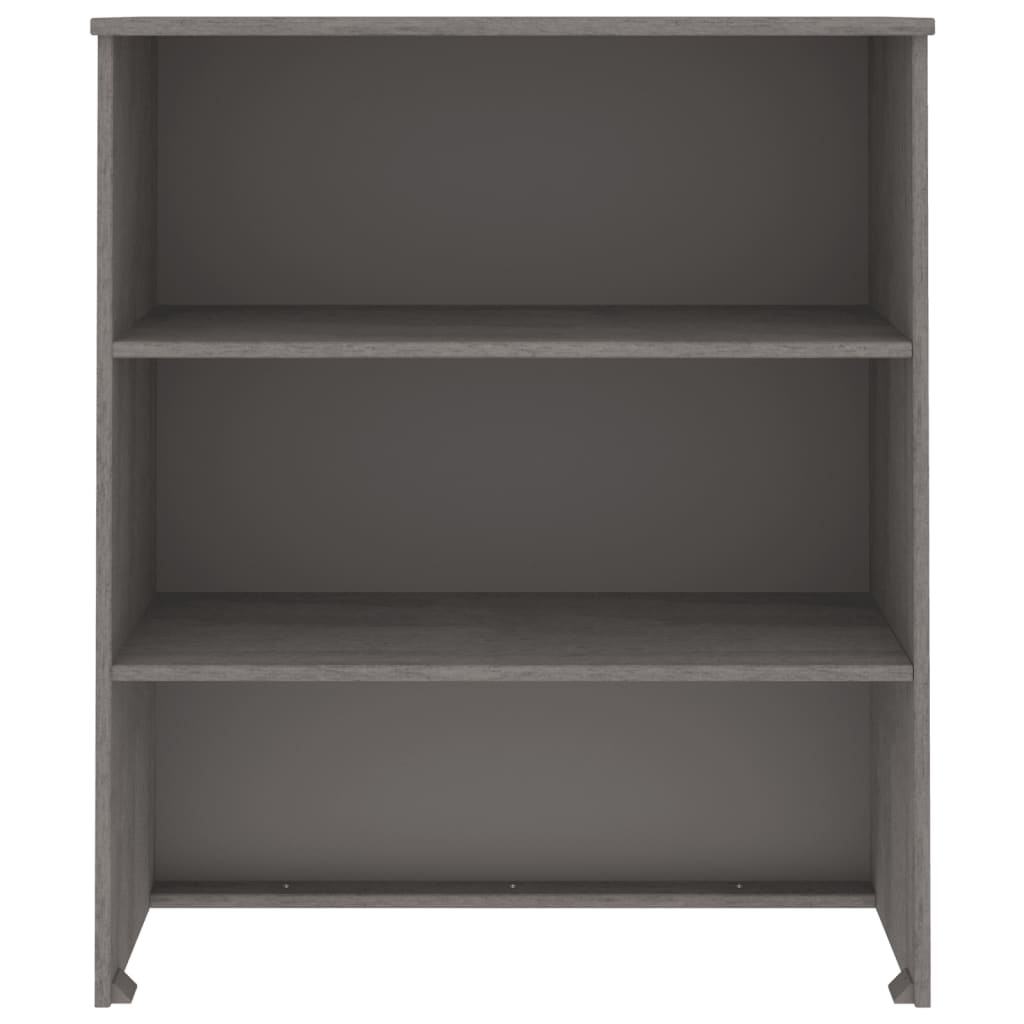 vidaXL Πάνω Μέρος Ντουλαπιού HAMAR Αν. Γκρι 85x35x100 εκ. Μασίφ Πεύκο