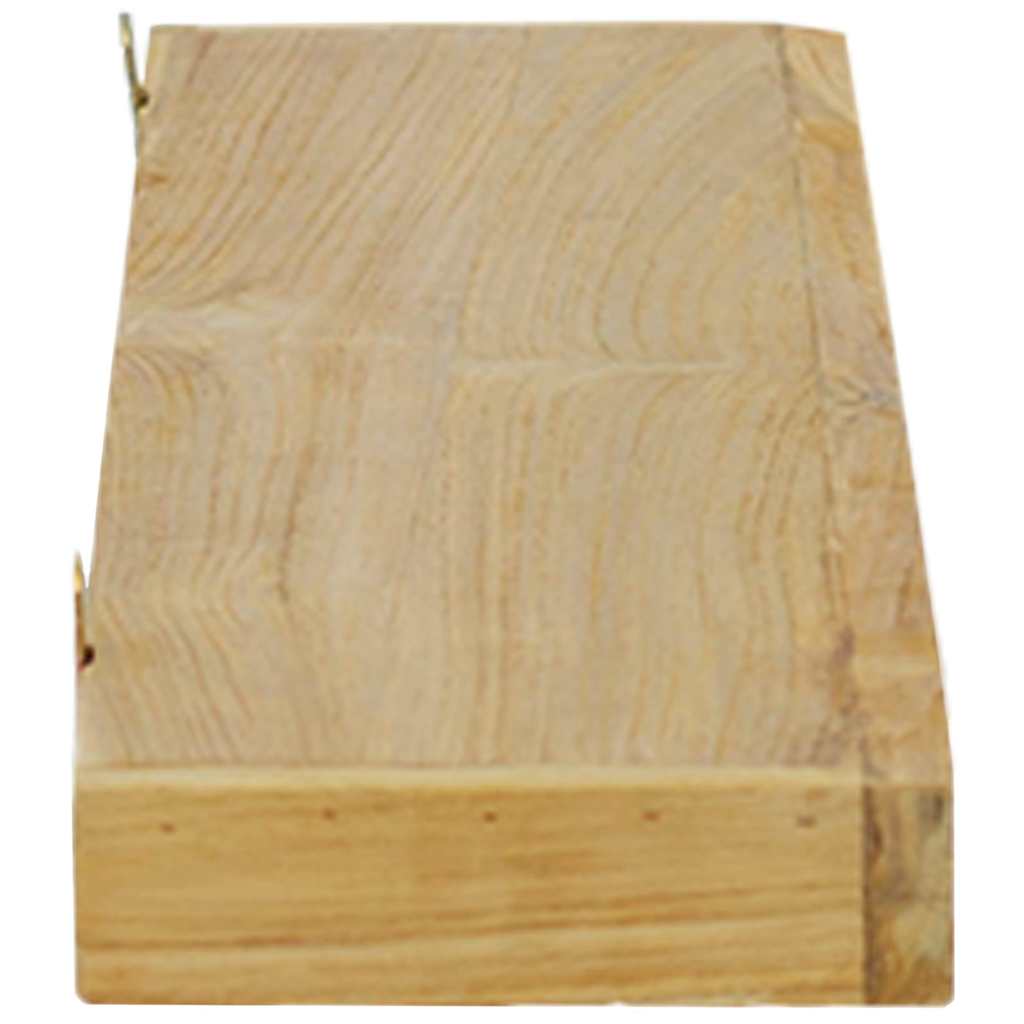 vidaXL Ράφια Τοίχου 2 τεμ. 90 x 15 x 4 εκ. από Μασίφ Ξύλο Teak