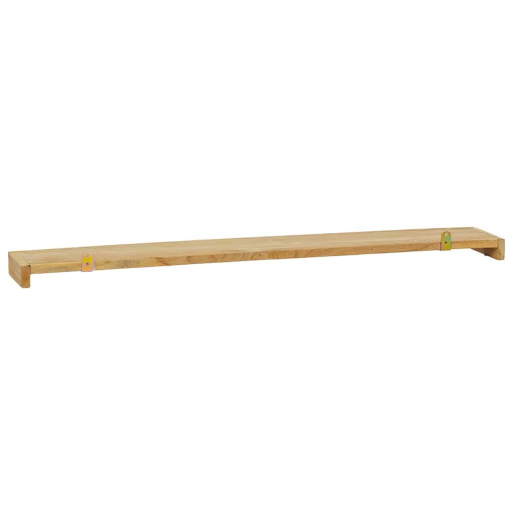 vidaXL Ράφια Τοίχου 2 τεμ. 90 x 15 x 4 εκ. από Μασίφ Ξύλο Teak