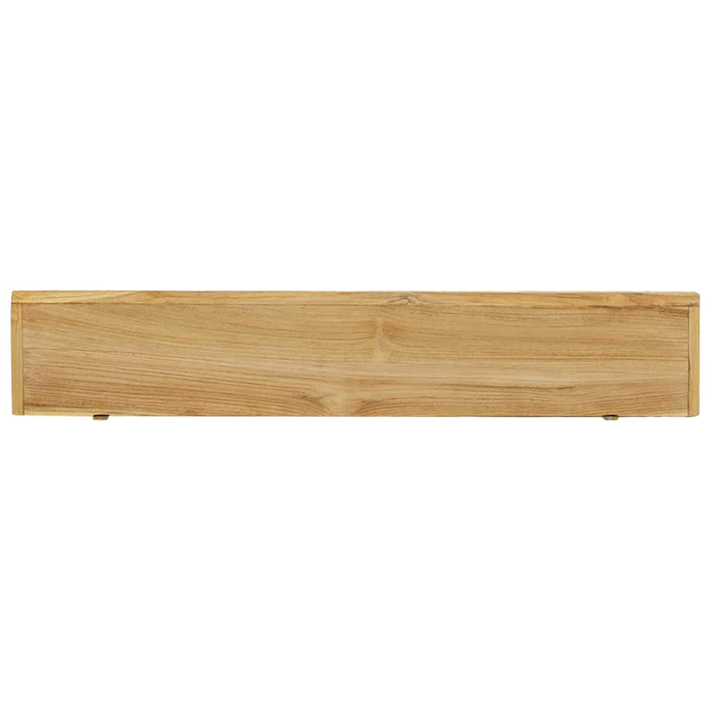 vidaXL Ράφια Τοίχου 2 τεμ. 90 x 15 x 4 εκ. από Μασίφ Ξύλο Teak