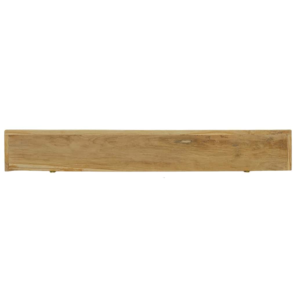 vidaXL Ράφια Τοίχου 2 τεμ. 110 x 15 x 4 εκ. από Μασίφ Ξύλο Teak