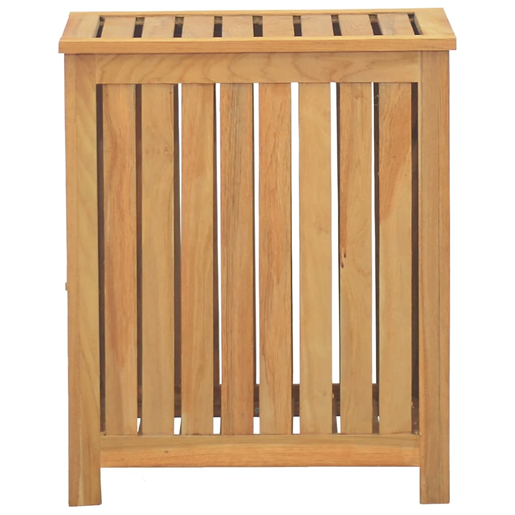vidaXL Καλάθι Άπλυτων 50x35x60 εκ. από Μασίφ Ξύλο Teak
