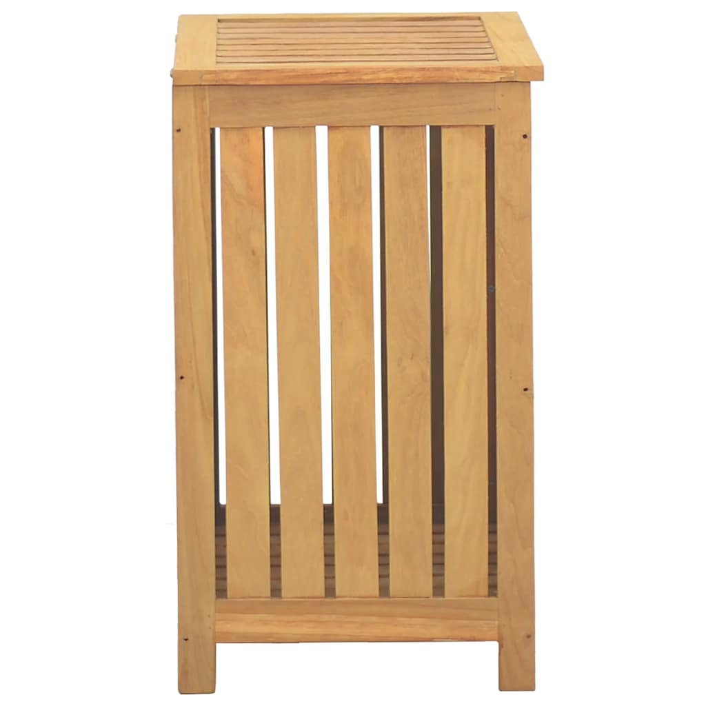 vidaXL Καλάθι Άπλυτων 50x35x60 εκ. από Μασίφ Ξύλο Teak