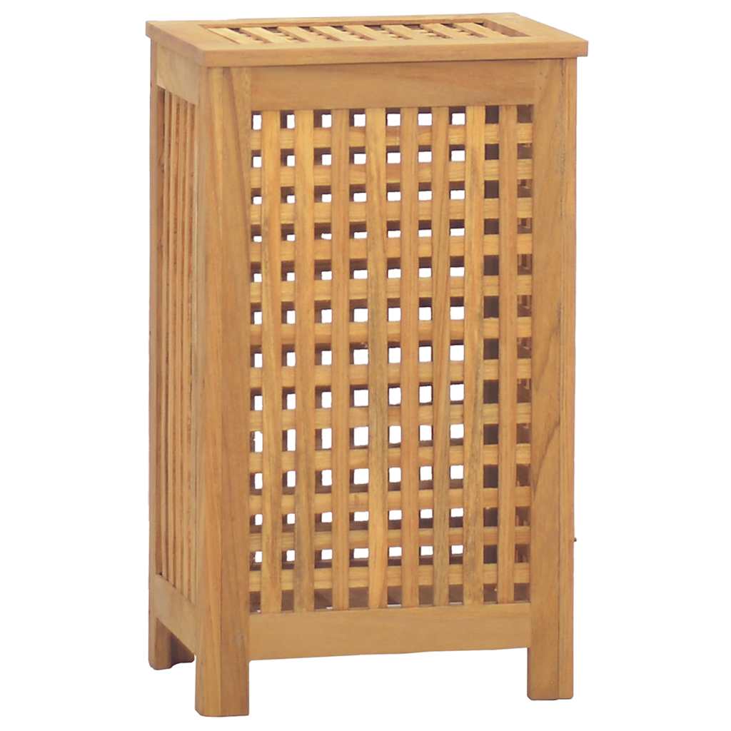 vidaXL Καλάθι Άπλυτων 35 x 25 x 60 εκ. από Μασίφ Ξύλο Teak