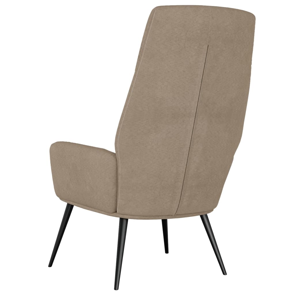 vidaXL Πολυθρόνα Relax Taupe από Συνθετικό Καστόρι