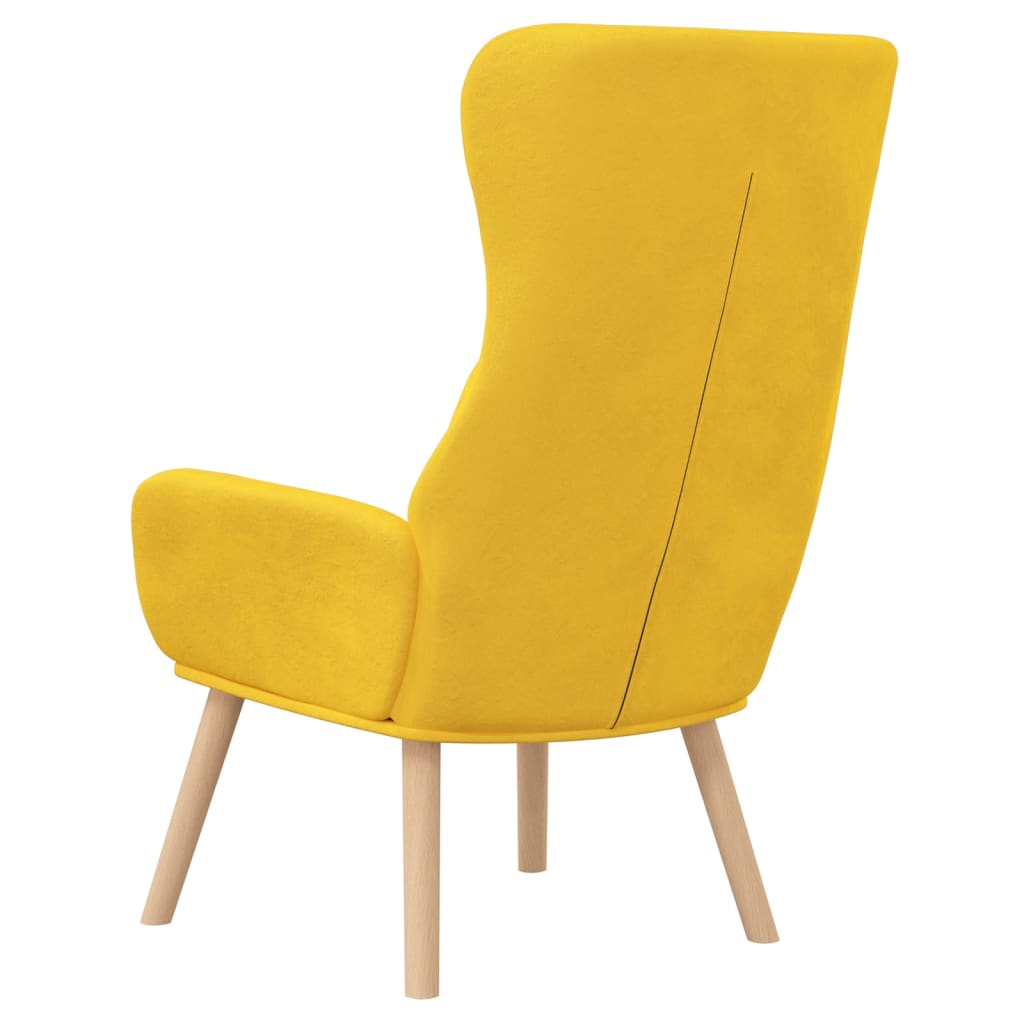 vidaXL Πολυθρόνα Relax Κίτρινο Μουσταρδί Βελούδινη