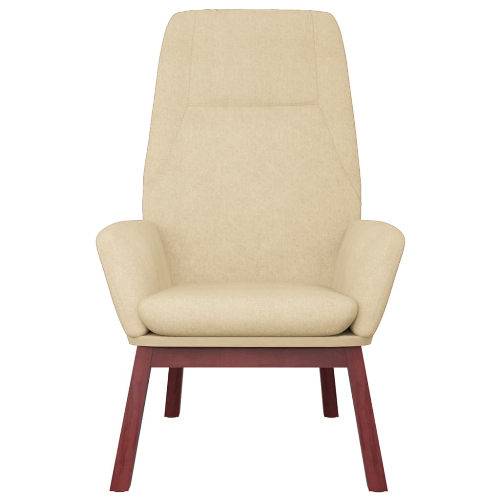 vidaXL Πολυθρόνα Relax Κρεμ Υφασμάτινη