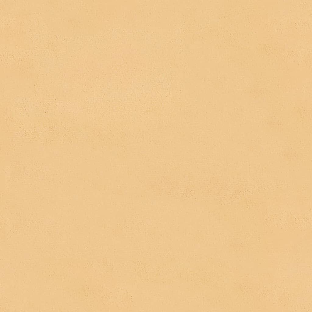 vidaXL Υποπόδιο Κρεμ 60x60x36 εκ. από Ύφασμα Μικροϊνών