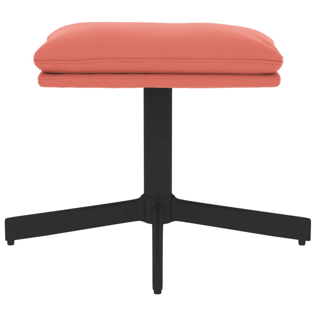 vidaXL Υποπόδιο Ροζ 60x60x36 εκ. Βελούδινο