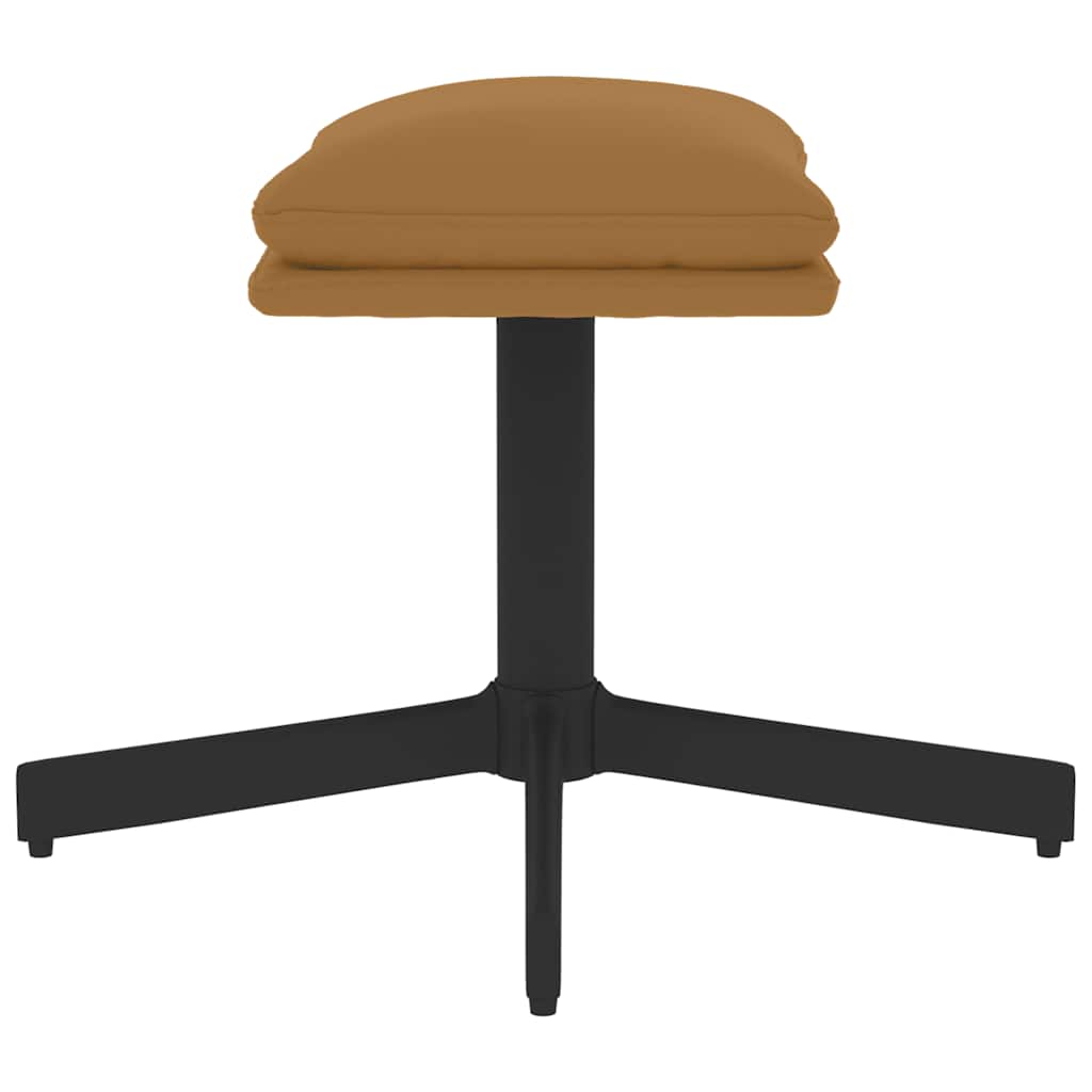 vidaXL Υποπόδιο Καφέ 60x60x36 εκ. Βελούδινο