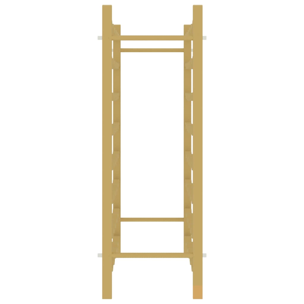 vidaXL Ραφιέρα Κρασιών για 48 Φιάλες Χρυσή Μεταλλική