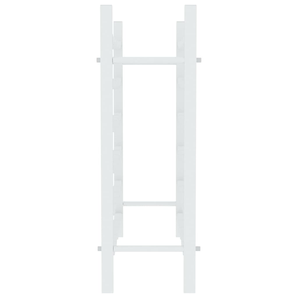 vidaXL Ραφιέρα Κρασιών για 36 Φιάλες Λευκή Μεταλλική