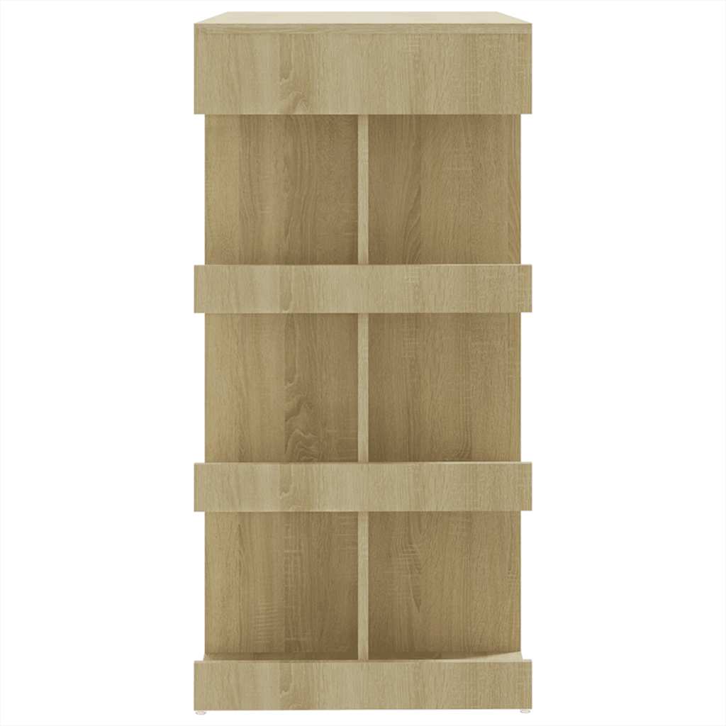 vidaXL Τραπέζι Μπαρ με Ράφια Sonoma Δρυς 100x50x101,5 εκ. Επεξ. Ξύλο