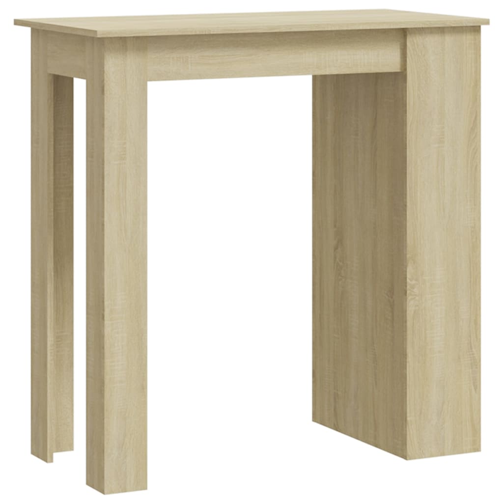 vidaXL Τραπέζι Μπαρ με Ράφια Sonoma Δρυς 102x50x103,5 εκ. Επεξ. Ξύλο
