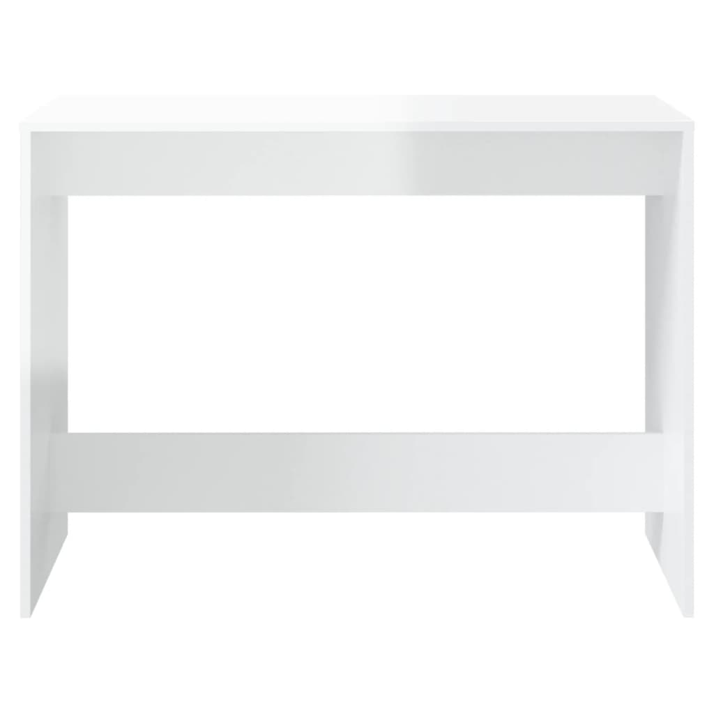 vidaXL Σετ Τραπεζαρίας 3 Τεμαχίων Γυαλ. Λευκό Επεξ. Ξύλο