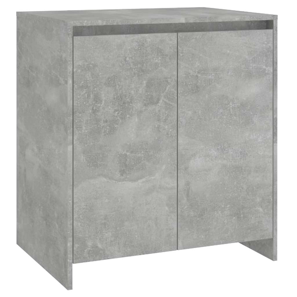 vidaXL Μπουφές Γκρι Σκυροδέματος 70x41x75 εκ. Επεξεργασμένο Ξύλο