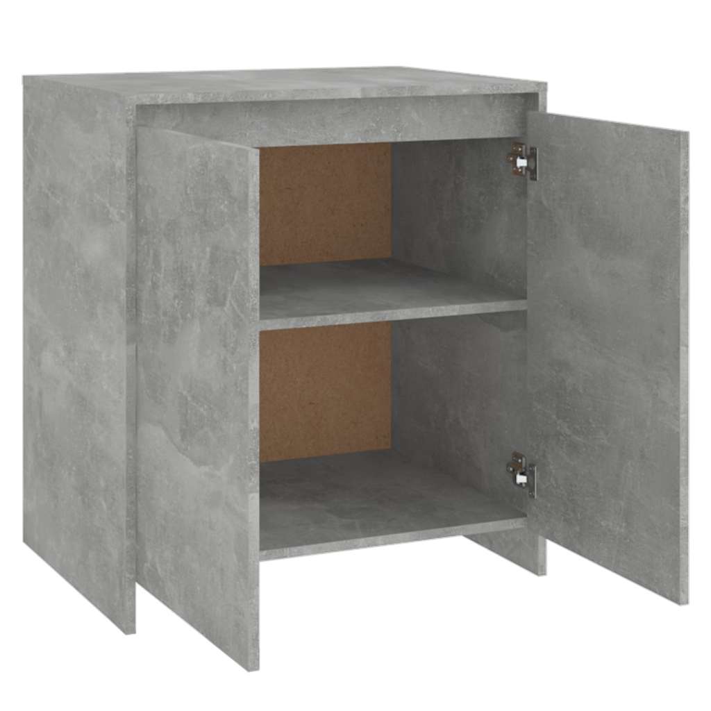 vidaXL Μπουφές Γκρι Σκυροδέματος 70x41x75 εκ. Επεξεργασμένο Ξύλο