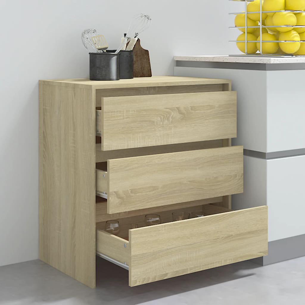 vidaXL Μπουφές Sonoma Δρυς 70x41x75 εκ. από Επεξεργασμένο Ξύλο