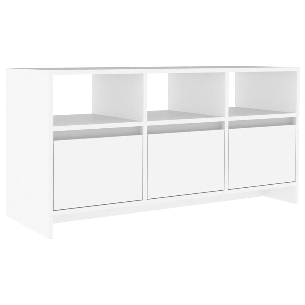 vidaXL Έπιπλο Τηλεόρασης Λευκό 102 x 37,5 x 52,5 εκ. από Επεξ. Ξύλο