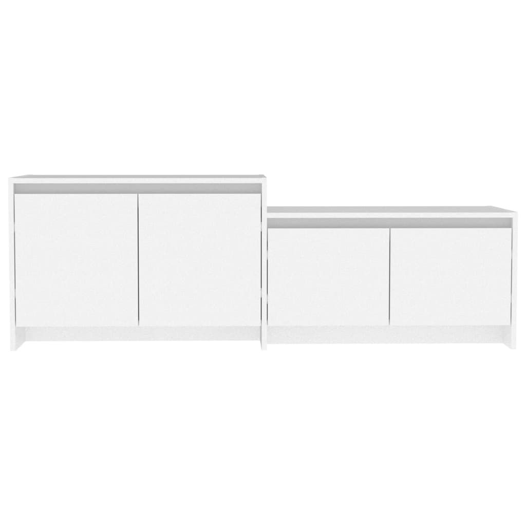 vidaXL Έπιπλο Τηλεόρασης Τοίχου Λευκό 146,5 x 35 x 50 εκ. Επεξ. Ξύλο