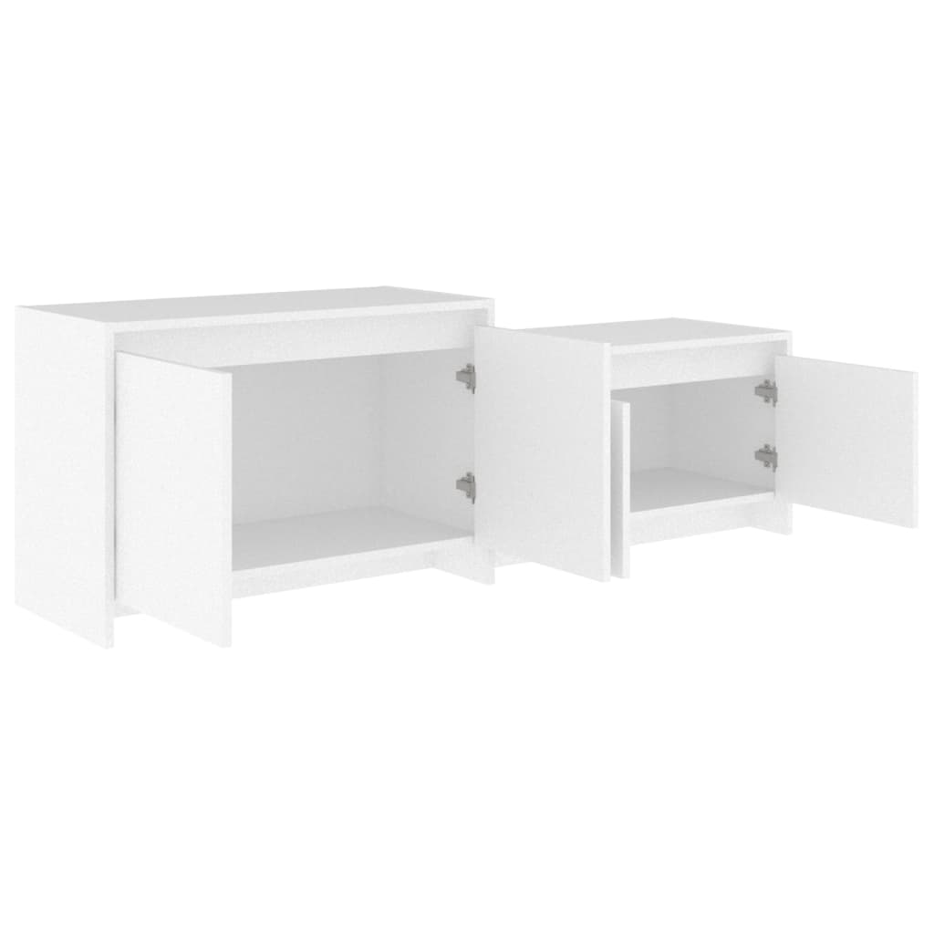 vidaXL Έπιπλο Τηλεόρασης Τοίχου Λευκό 146,5 x 35 x 50 εκ. Επεξ. Ξύλο