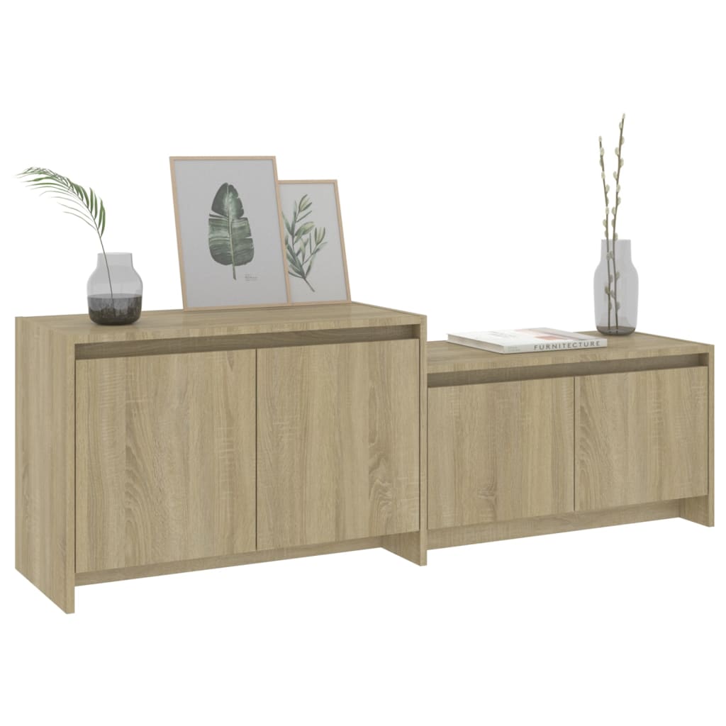 vidaXL Έπιπλο Τηλεόρασης Sonoma Δρυς 146,5x35x50 εκ. Επεξεργ. Ξύλο