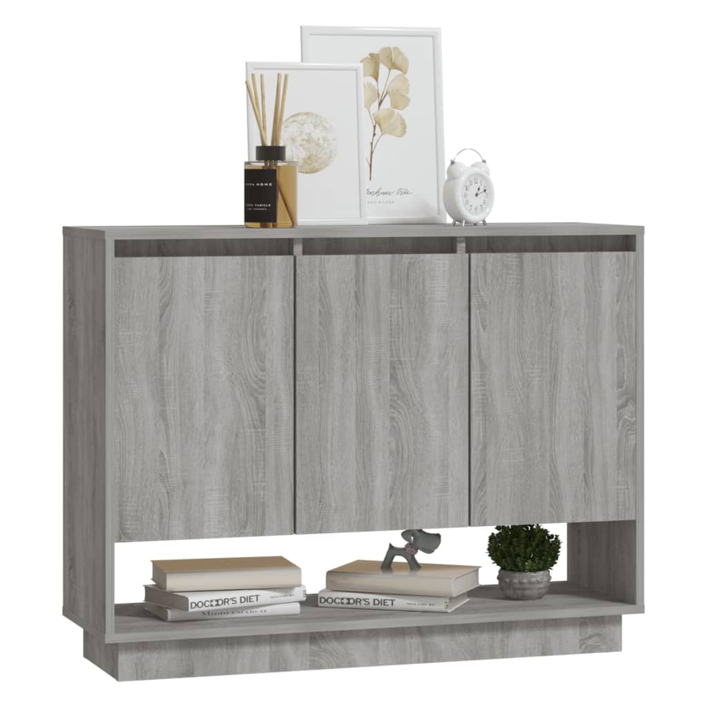 vidaXL Ντουλάπι Γκρι Sonoma 97x31x75 εκ. από Επεξεργασμένο Ξύλο