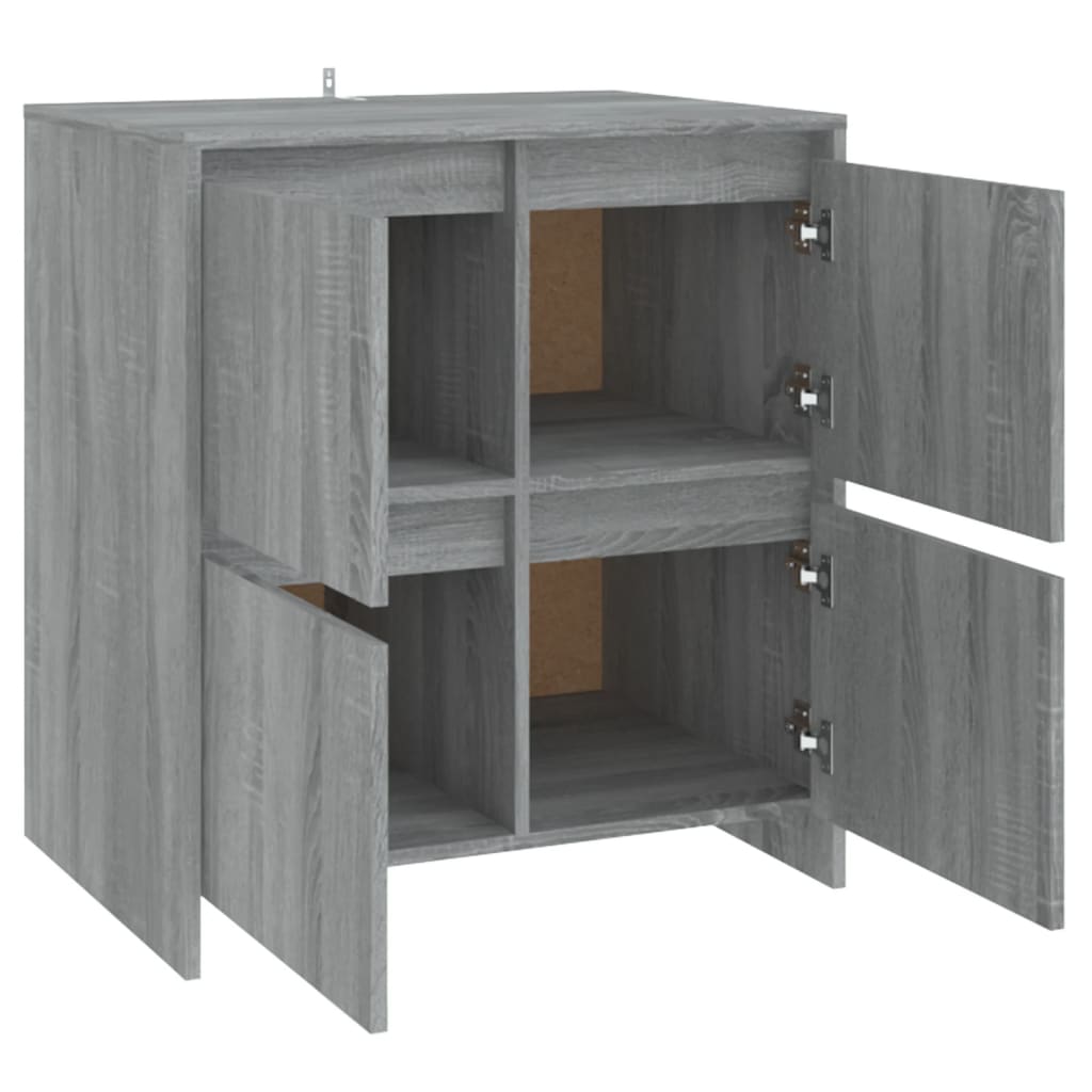vidaXL Μπουφές Γκρι Sonoma 70x41x75 εκ. από Επεξεργασμένο Ξύλο
