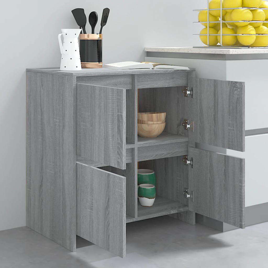 vidaXL Μπουφές Γκρι Sonoma 70x41x75 εκ. από Επεξεργασμένο Ξύλο