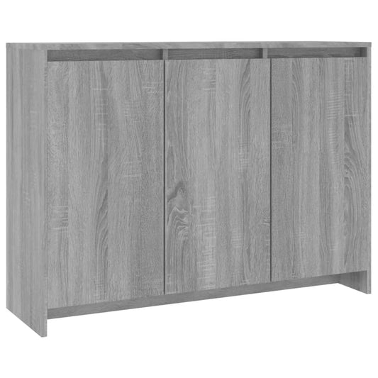 vidaXL Μπουφές Γκρι Sonoma 102x33x75 εκ. από Επεξεργασμένο Ξύλο