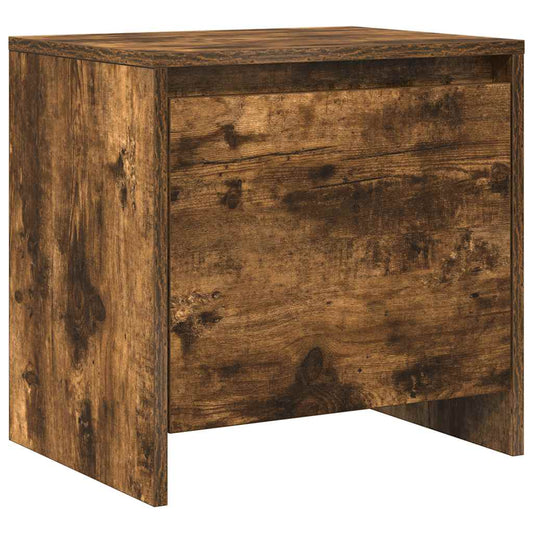 vidaXL Κομοδίνο Καπνιστή Δρυς 45x34x44,5 εκ. από Επεξεργασμένο Ξύλο