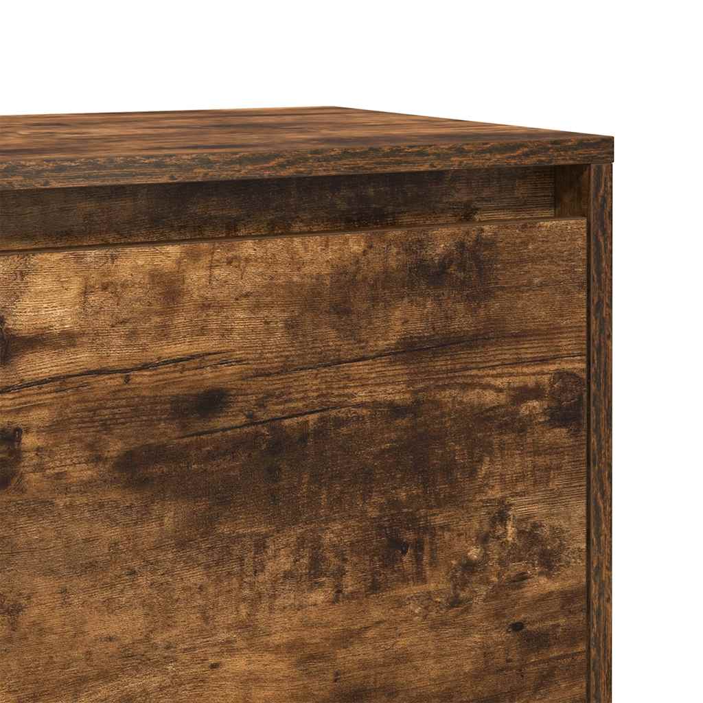 vidaXL Κομοδίνο Καπνιστή Δρυς 45x34x44,5 εκ. από Επεξεργασμένο Ξύλο