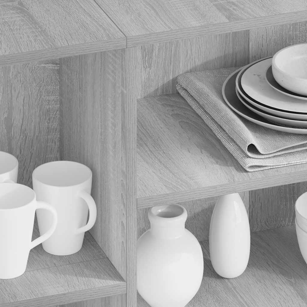 vidaXL Ντουλάπι Γκρι Sonoma 120x30x75 εκ. από Επεξεργ. Ξύλο