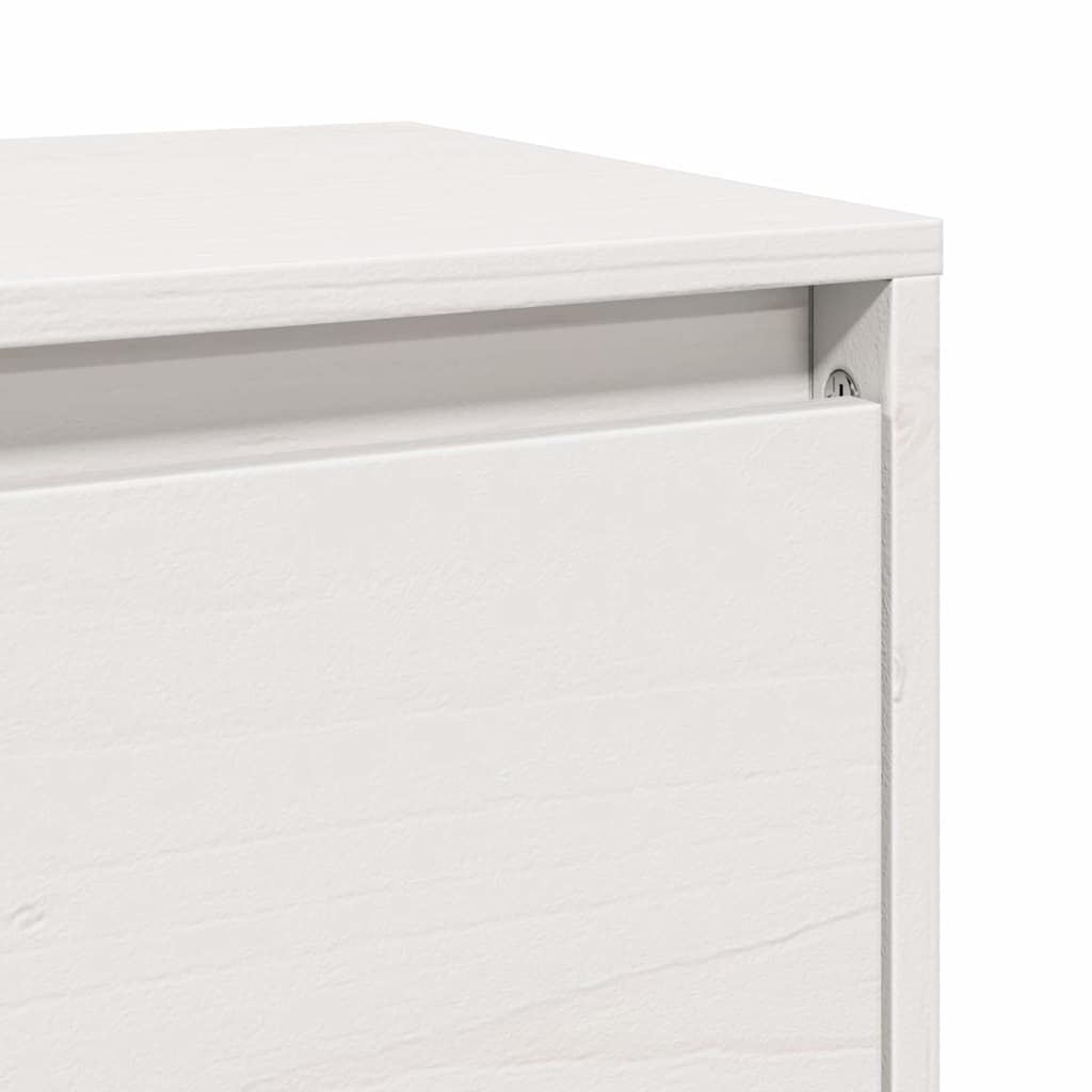 vidaXL Ντουλάπια Τοίχου 2 τεμ. Λευκά 100x30x35 εκ. Μασίφ Ξύλο Πεύκου