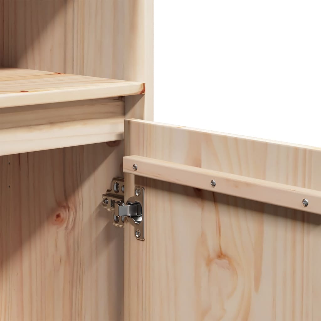 vidaXL Ντουλάπι Ψηλό 37 x 34 x 110 εκ. από Μασίφ Ξύλο Πεύκου