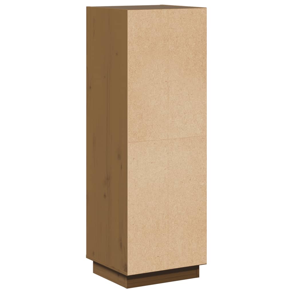 vidaXL Ντουλάπι Καφέ Μελί 37 x 34 x 110 εκ. από Μασίφ Ξύλο Πεύκου