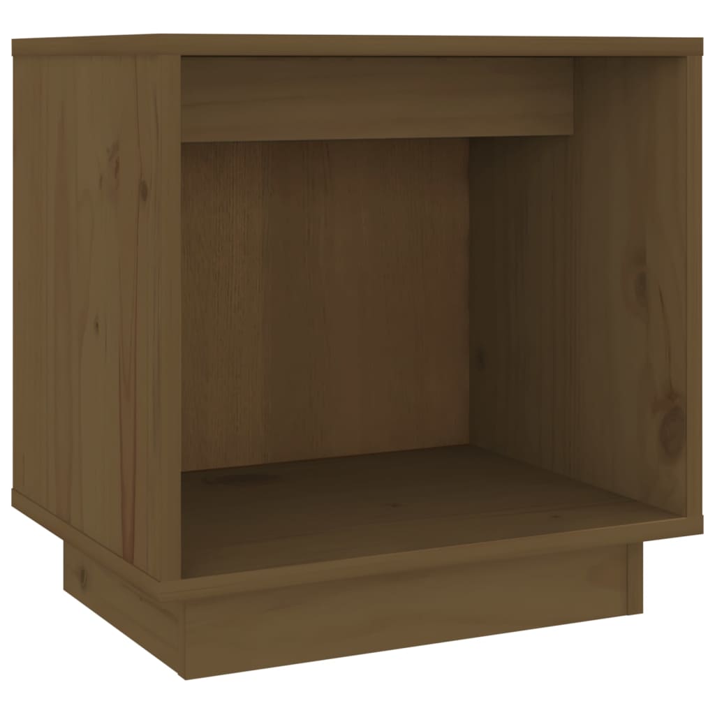 vidaXL Κομοδίνο Καφέ Μελί 40 x 30 x 40 εκ. από Μασίφ Ξύλο Πεύκου
