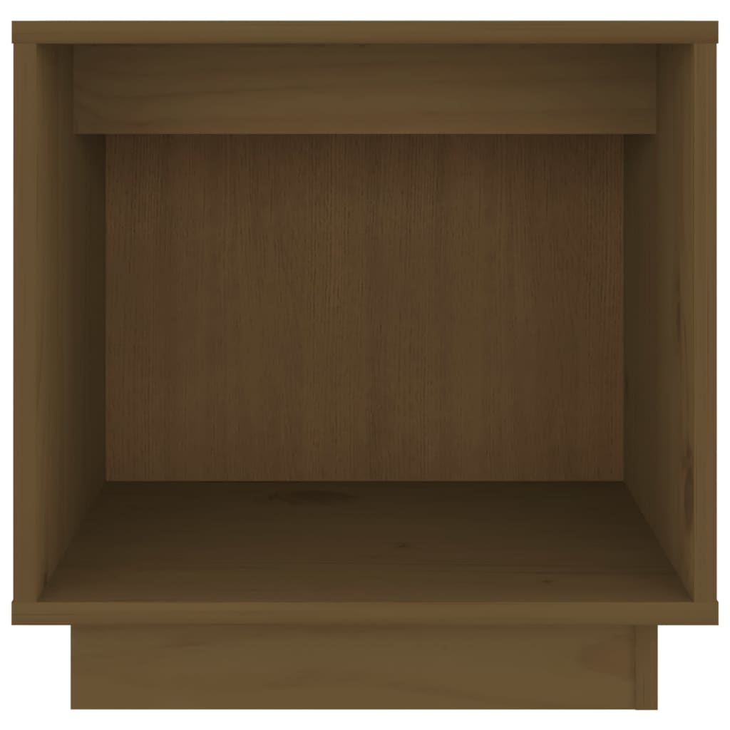 vidaXL Κομοδίνο Καφέ Μελί 40 x 30 x 40 εκ. από Μασίφ Ξύλο Πεύκου
