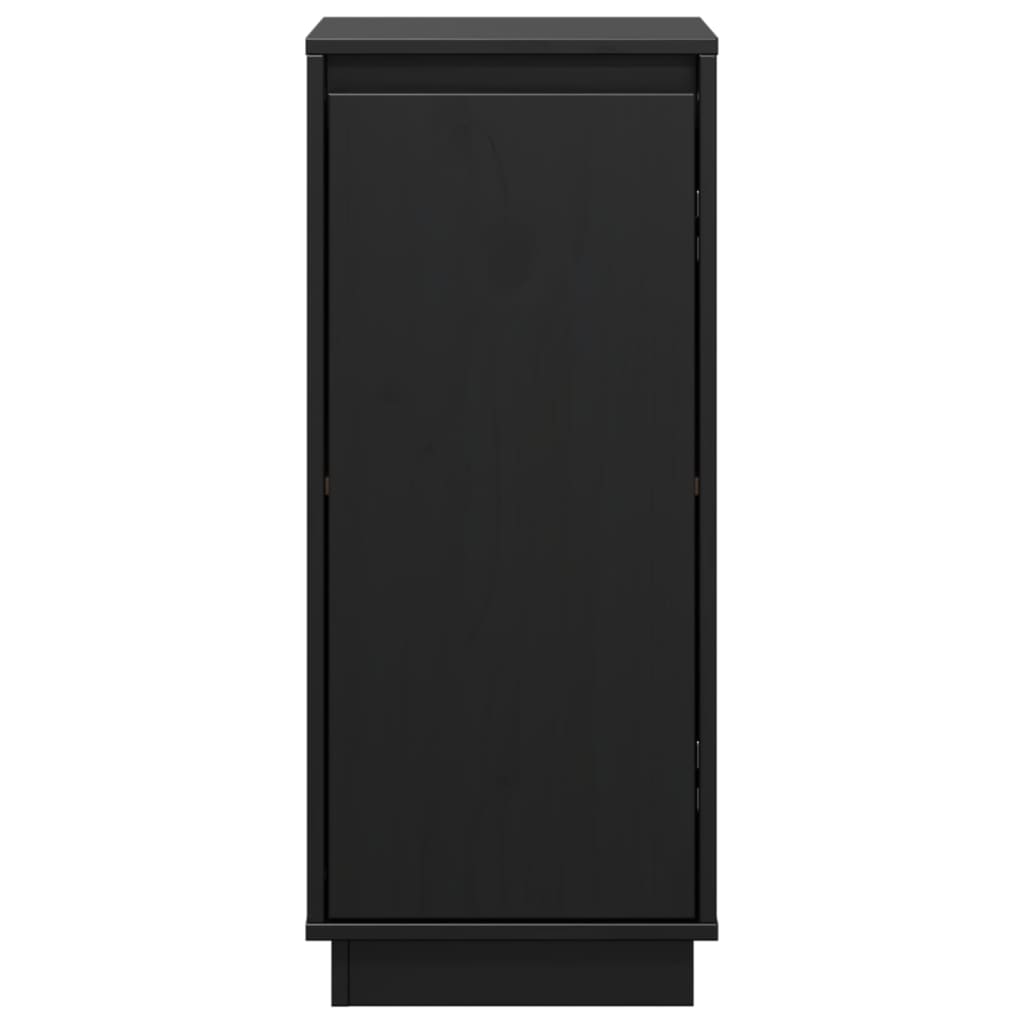 vidaXL Ντουλάπια 2 τεμ. Μαύρα 31,5 x 34 x 75 εκ. από Μασίφ Ξύλο Πεύκου