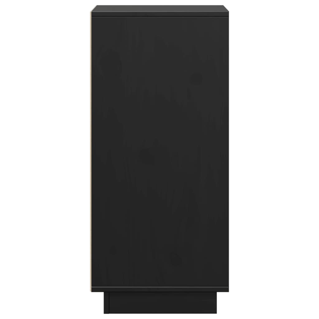 vidaXL Ντουλάπια 2 τεμ. Μαύρα 31,5 x 34 x 75 εκ. από Μασίφ Ξύλο Πεύκου