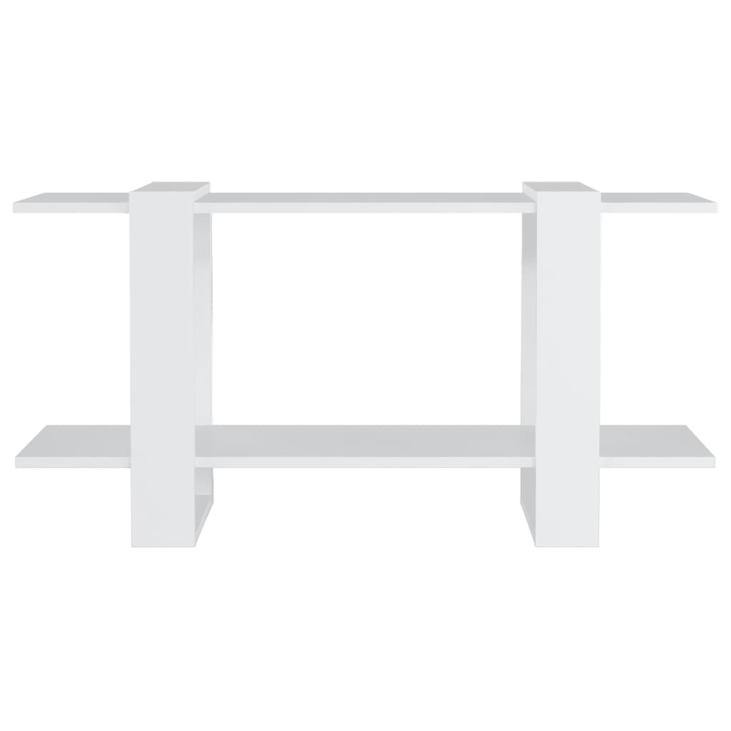 vidaXL Βιβλιοθήκη Ραφιέρα Λευκή 100 x 30 x 51 εκ. Επεξεργασμένο Ξύλο