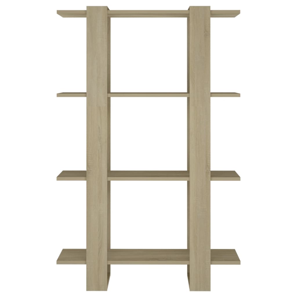 vidaXL Βιβλιοθήκη/Διαχωριστικό Χώρου Sonoma Δρυς 80 x 30 x 123,5 εκ.